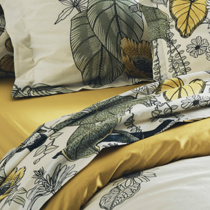 Ensemble draps et taie Toco - Kaki