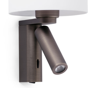 ROB SHADE Lampe applique bronze avec lecteur
