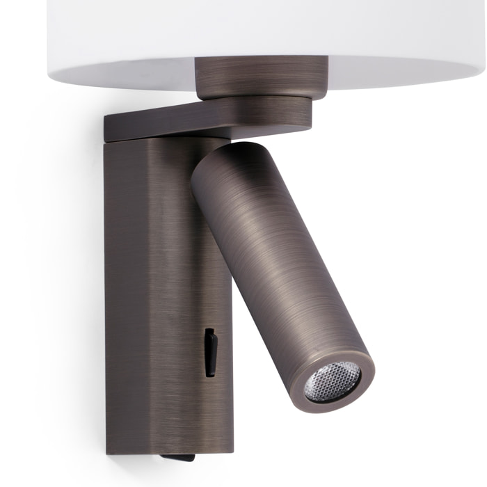 ROB SHADE Lampe applique bronze avec lecteur
