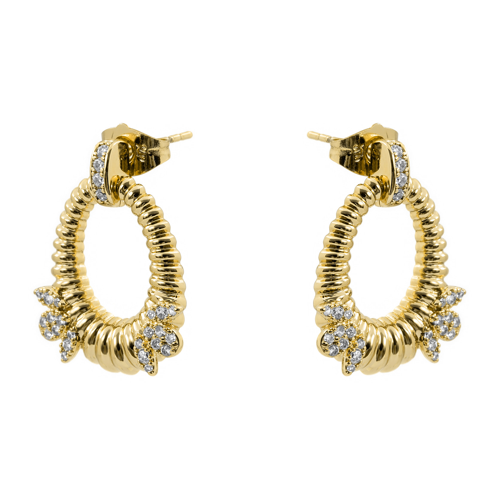 Pendientes Mame acabado oro amarillo 18k