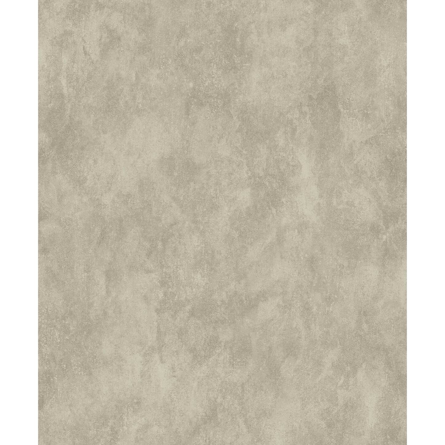 Papier peint uni effet stuc taupe chaud