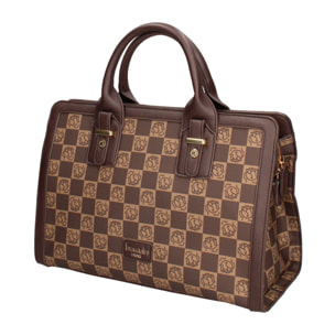 Borsa a bauletto  da donna Textile Polyurethane 36x26x18 cm