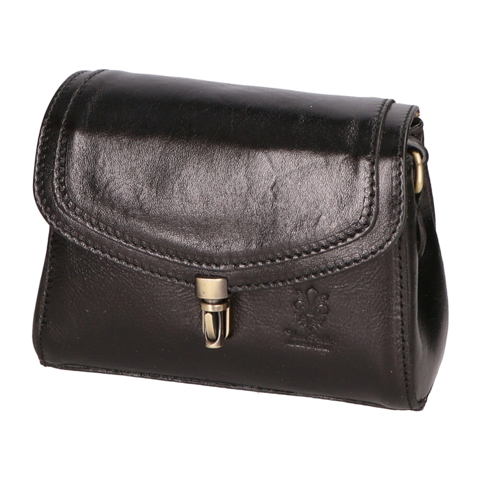 Borsa a tracolla Faye da donna In Vera pelle Made in Italy 18x13x5 cm