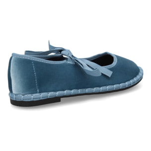 Merceditas de terciopelo con lazo