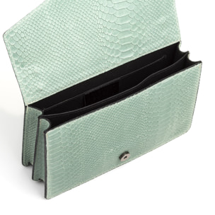 Luce Borsa a mano Donna.Pelle autentica Camoscio Stampa Serpente