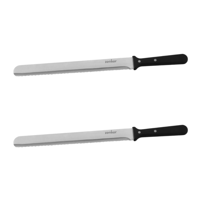 Set de 2 couteaux unitaires 30 cm en plastique Zenker Smart Pastry