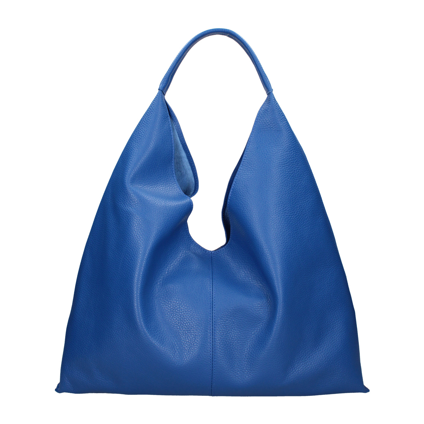 Borsa a sacca da donna In Vera pelle Made in Italy 46x30x12 cm