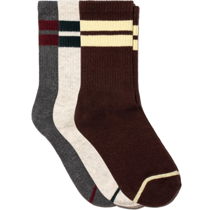 Calcetines Unisex Retro 2 Stripes Multicolor