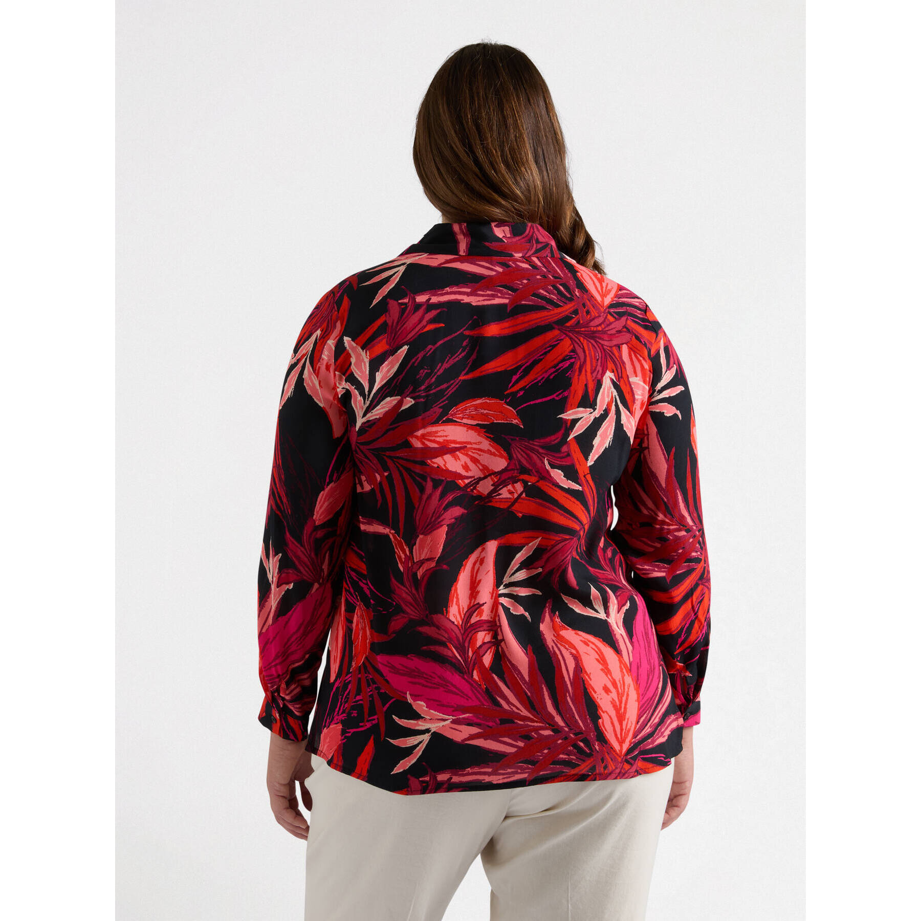 Fiorella Rubino - Camicia dalla stampa foliage - Nero