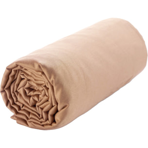 Drap Housse - Bonnet:30cm 100% Satin De Coton lavé 105 Fils Rose