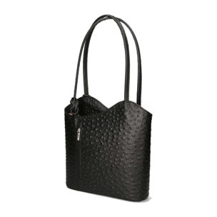 Zaino da donna in vera pelle - Modello Charlotte - 28.0 x 25.0 x 9.0 cm