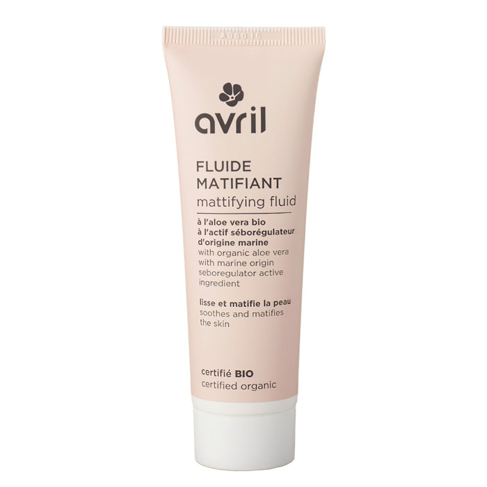 A l'Aloe Vera Bio  - Fluide Matifiant - Certifié bio 50 ml