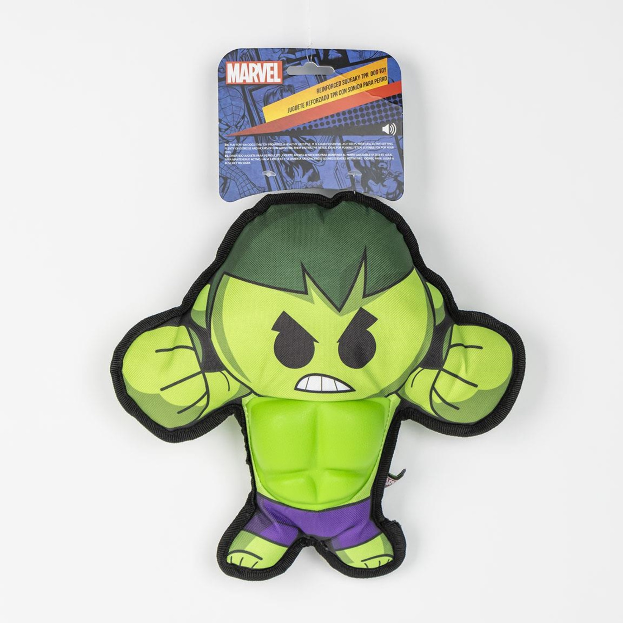 Juguete mordedor en tpr para perros diseño avengers hulk