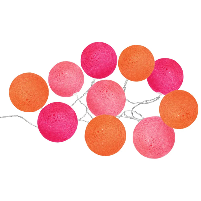 Guilande LED solaire 10 boules D6