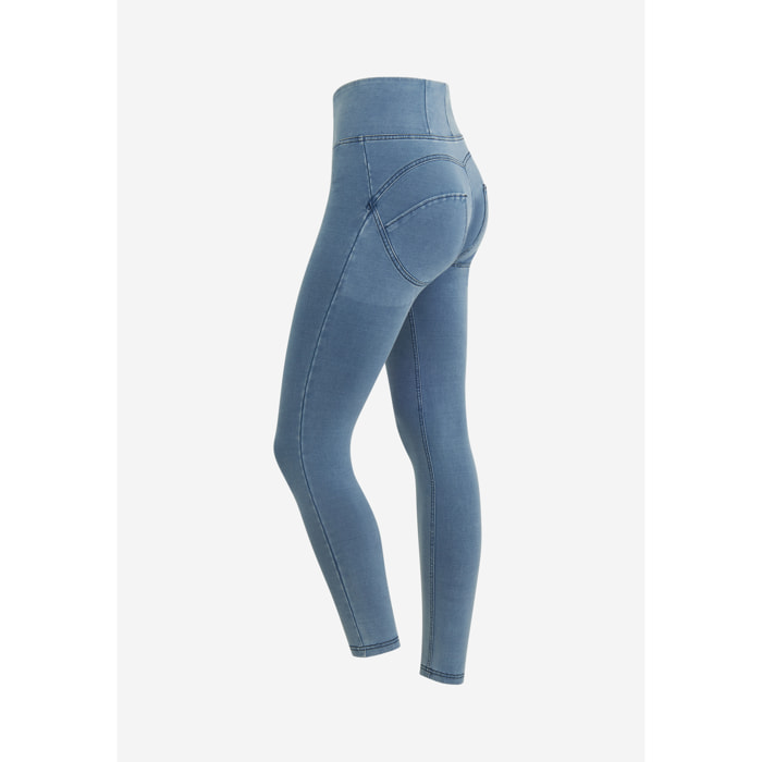 Jeggings push up WR.UP® 7/8 superskinny vita alta con zip