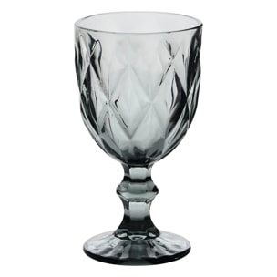 Verre à vin Lea gris D8xH15,2cm