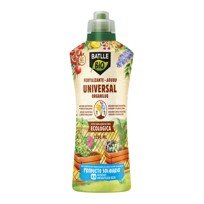 Fertilizante Universal BatlleBio 1250 ml ALDEAS INFANTILES