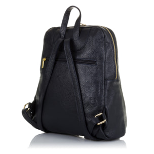 Monastier Bolso mochila Mujer.Piel auténtica Dollaro