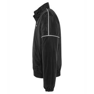 TEAMS TRACKSUIT JACKET WITH  CONTRASTED SLEEVES PIPINGS & MESH LINING 100% POLYESTER Nero