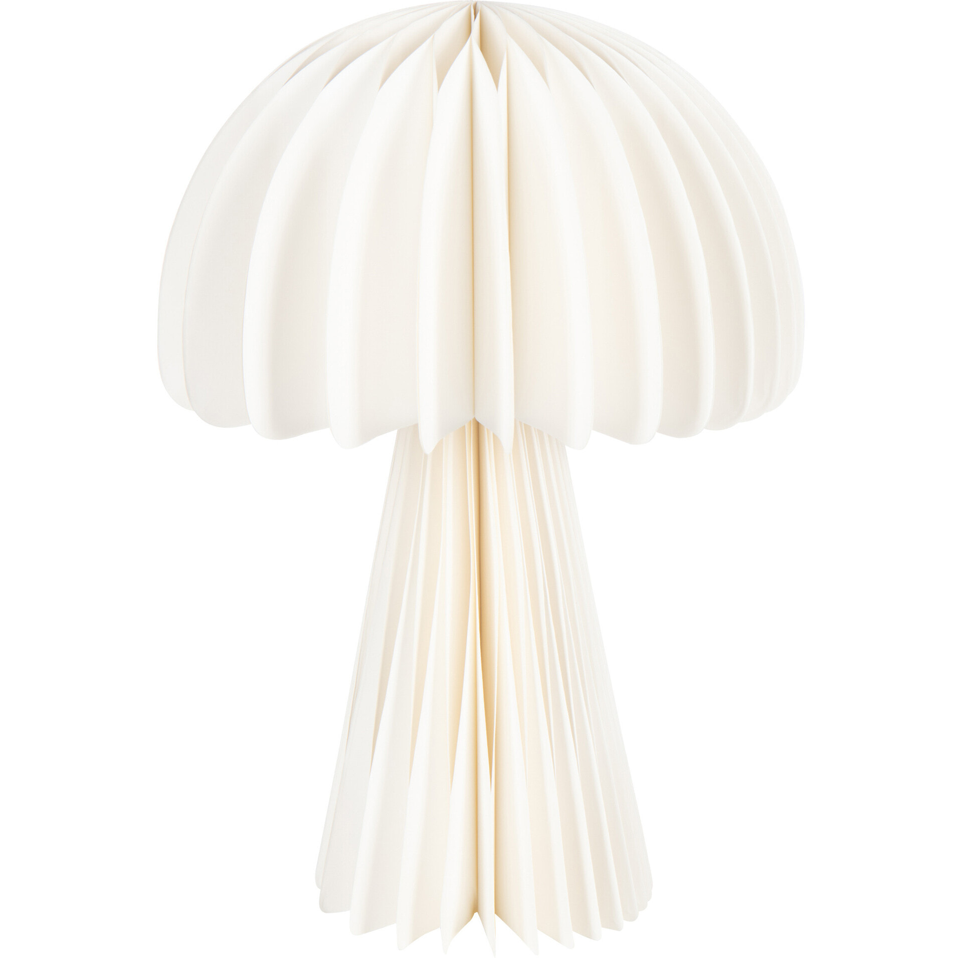 J-Line abat-jour Champignon Pliable - papier - blanc cassé