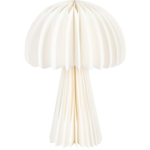 J-Line abat-jour Champignon Pliable - papier - blanc cassé