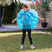 Palla gonfiabile gigante paracolpi Bumpoy (x2) - blu e arancione - Ø62 cm - +2 anni