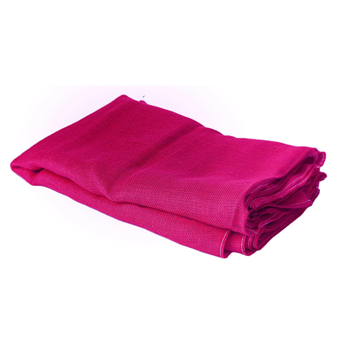 Telo di juta. Lunghezza 5 Mt - Pezzi 1 - 500X100X0,01cm - Colore: Rosa - Bianchi Dino - Decorazioni Varie