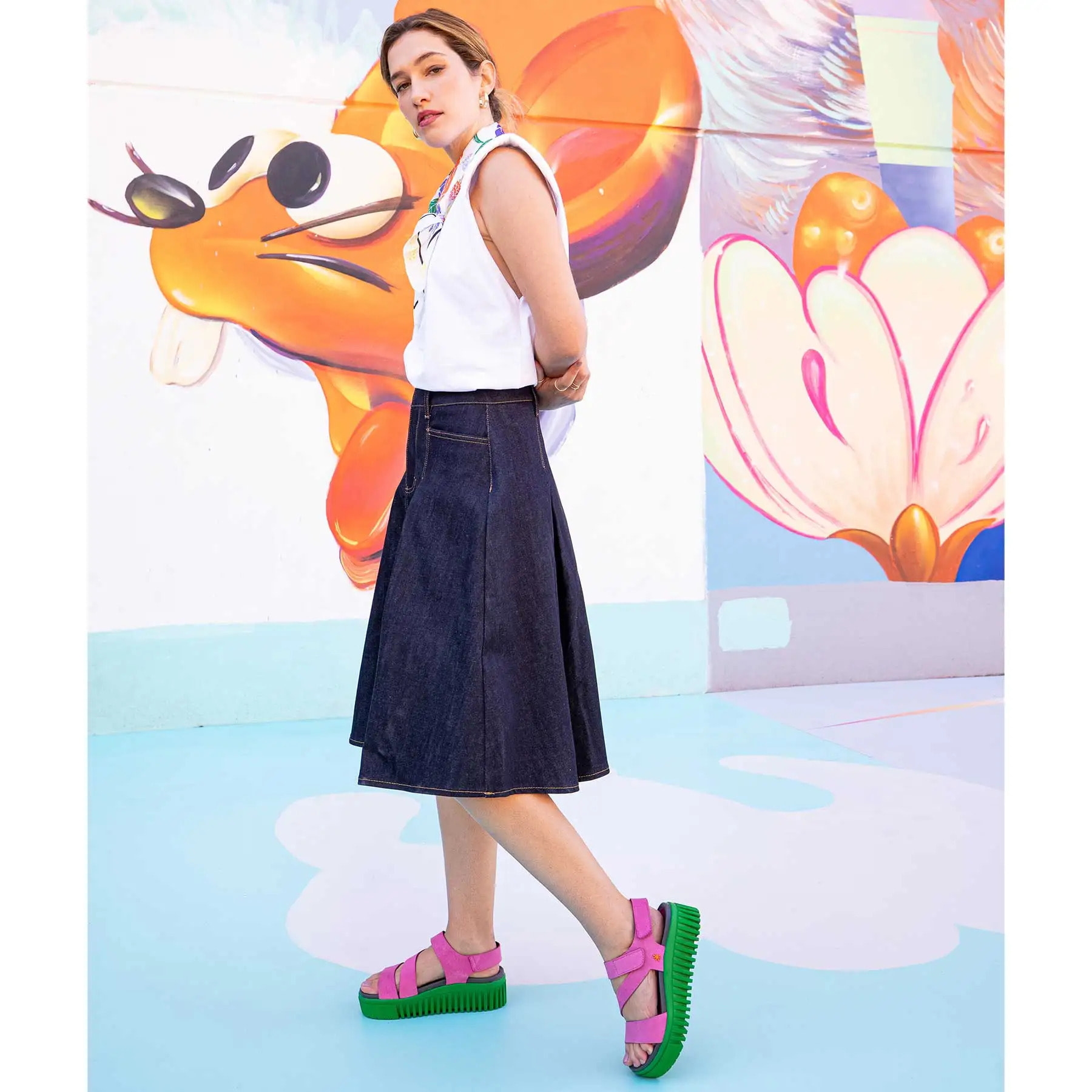 Sandalia de cuña 1573 NAPPA FOLIAGE/BRIGHTON color Foliage