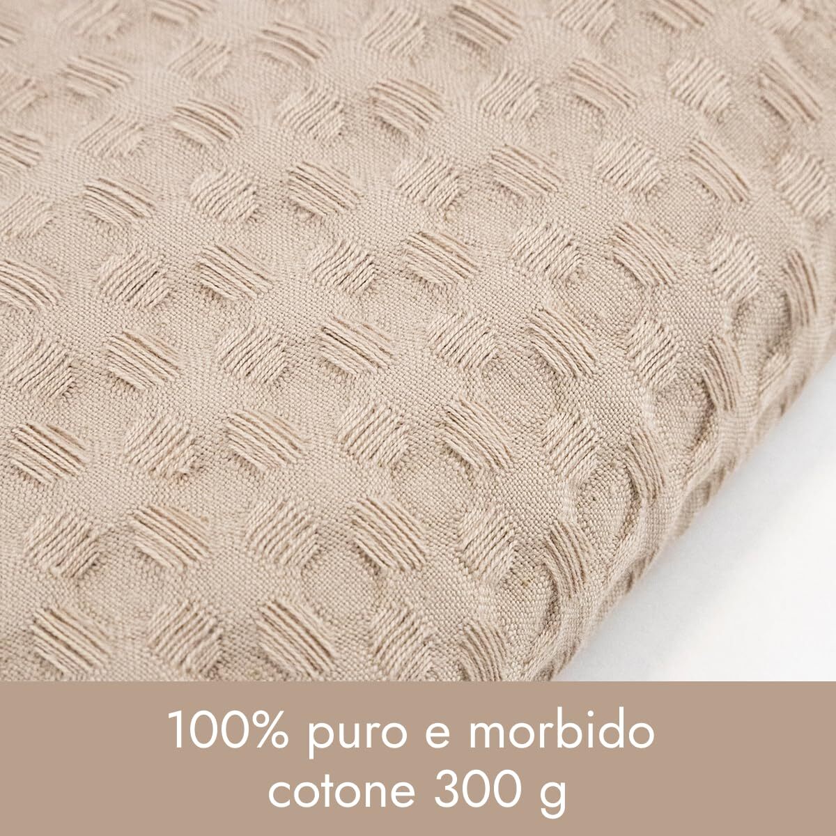INTRECCI HOME Set Bagno Asciugamani Viso+Ospite, in Puro Cotone 300 g, Leggerezza e Praticità, con Lavorazione Nido d’Ape, Ideale per Asciugatura Rapida