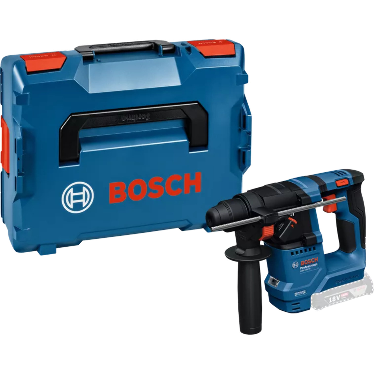 Perforateur GBH 18V-18 Professional SDS Plus avec KickBack Control, sans batterie, ni chargeur - Livré dans L-Boxx 136 - BOSCH - 0611927003