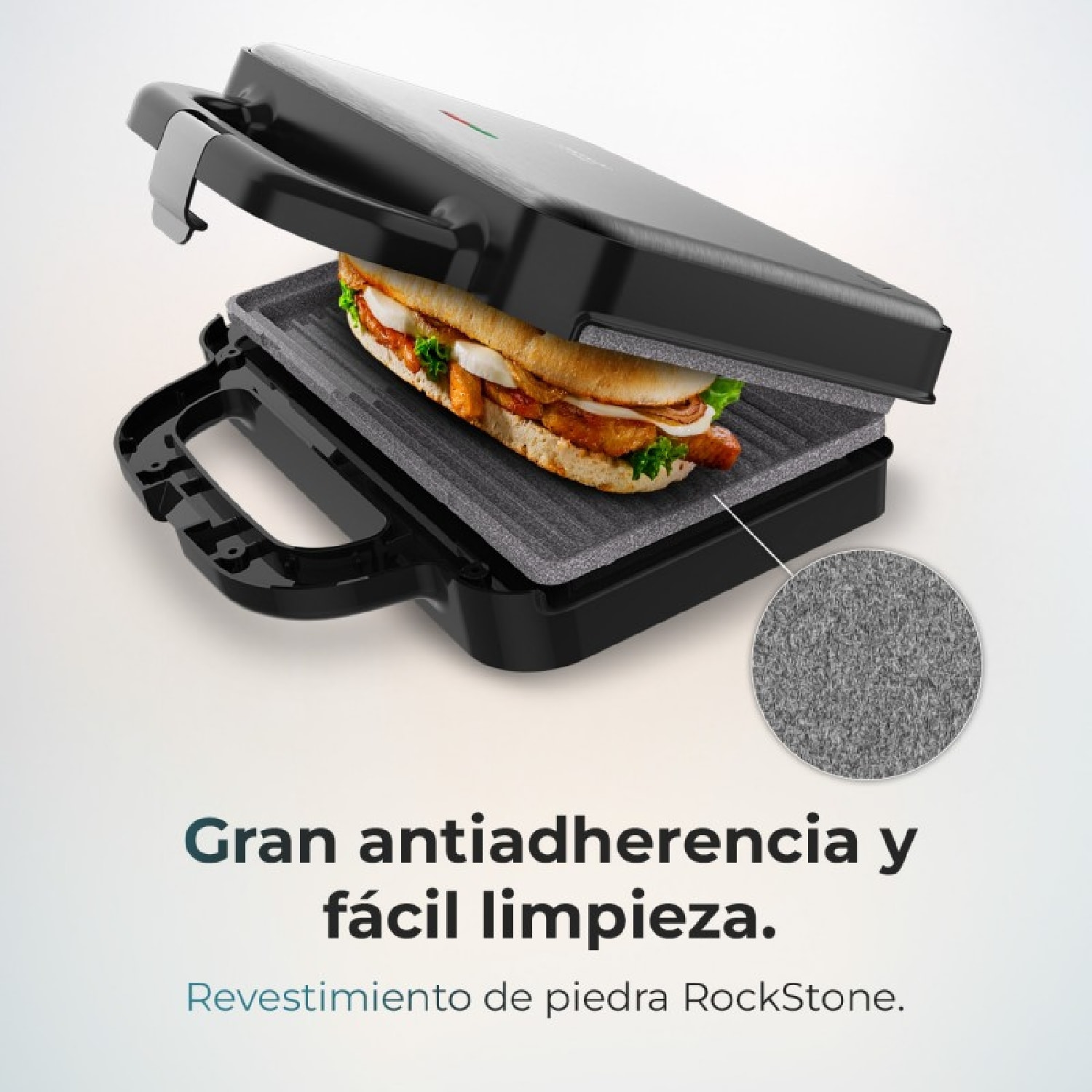 Cecotec Appareils à sandwich et presses à panini Rock'nToast Deep 3in1. Appareil