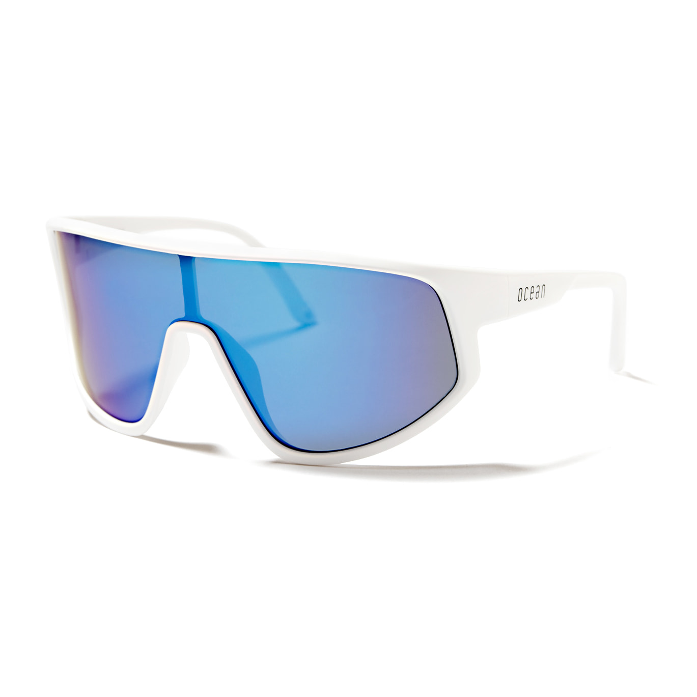 Gafas de ciclismo OCEAN KILLY - Blanco brillante / Revo azul