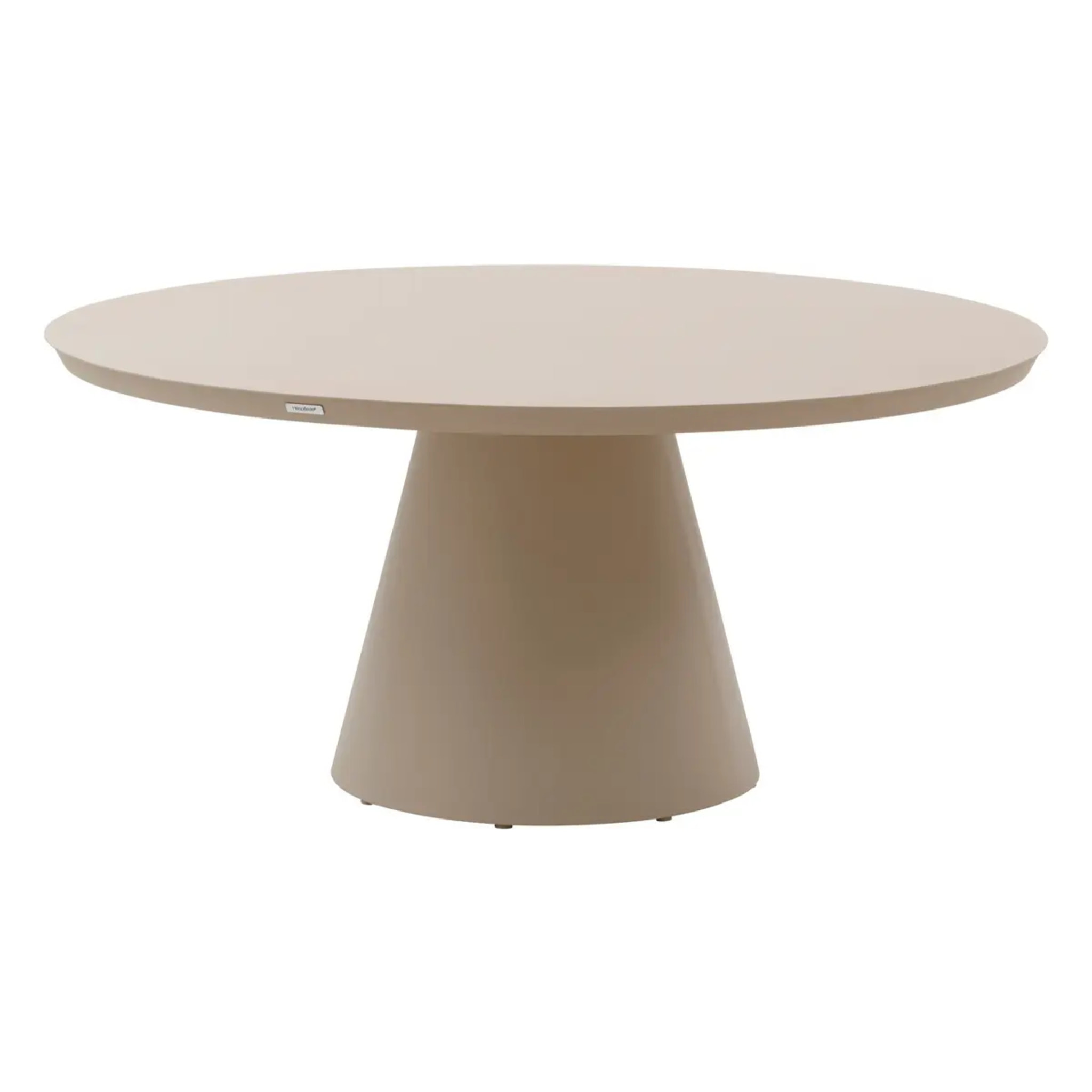 Table de jardin ronde "Yconia" argile 8 places en aluminium