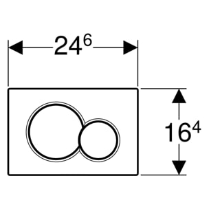 Pack bati-support Geberit Duofix UP320 + Plaque de commande Sigma01 Noire (-Sigma01-A-DE)