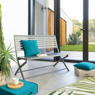 Banc de jardin pliant Olbia Graphite
