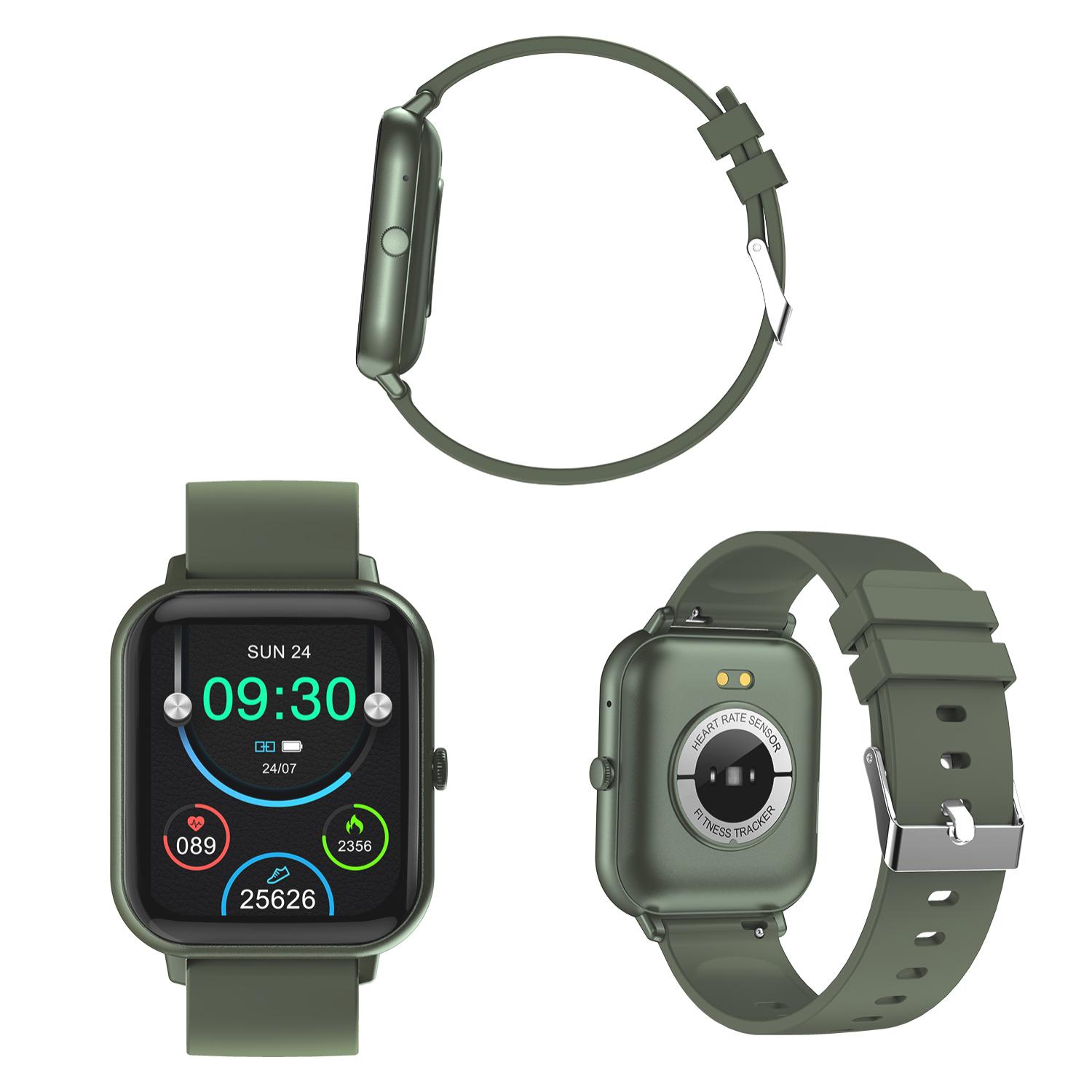 Smartwatch ZL54C con schermo da 1,8 HR, pressione sanguigna e monitor O2. Sommergibile, diverse modalità sportive, notifiche app.