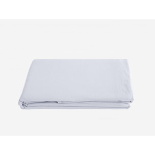 Drap plat Palace pur coton teint lavé, 63 fils/cm² Vent du sud - Palace Neige