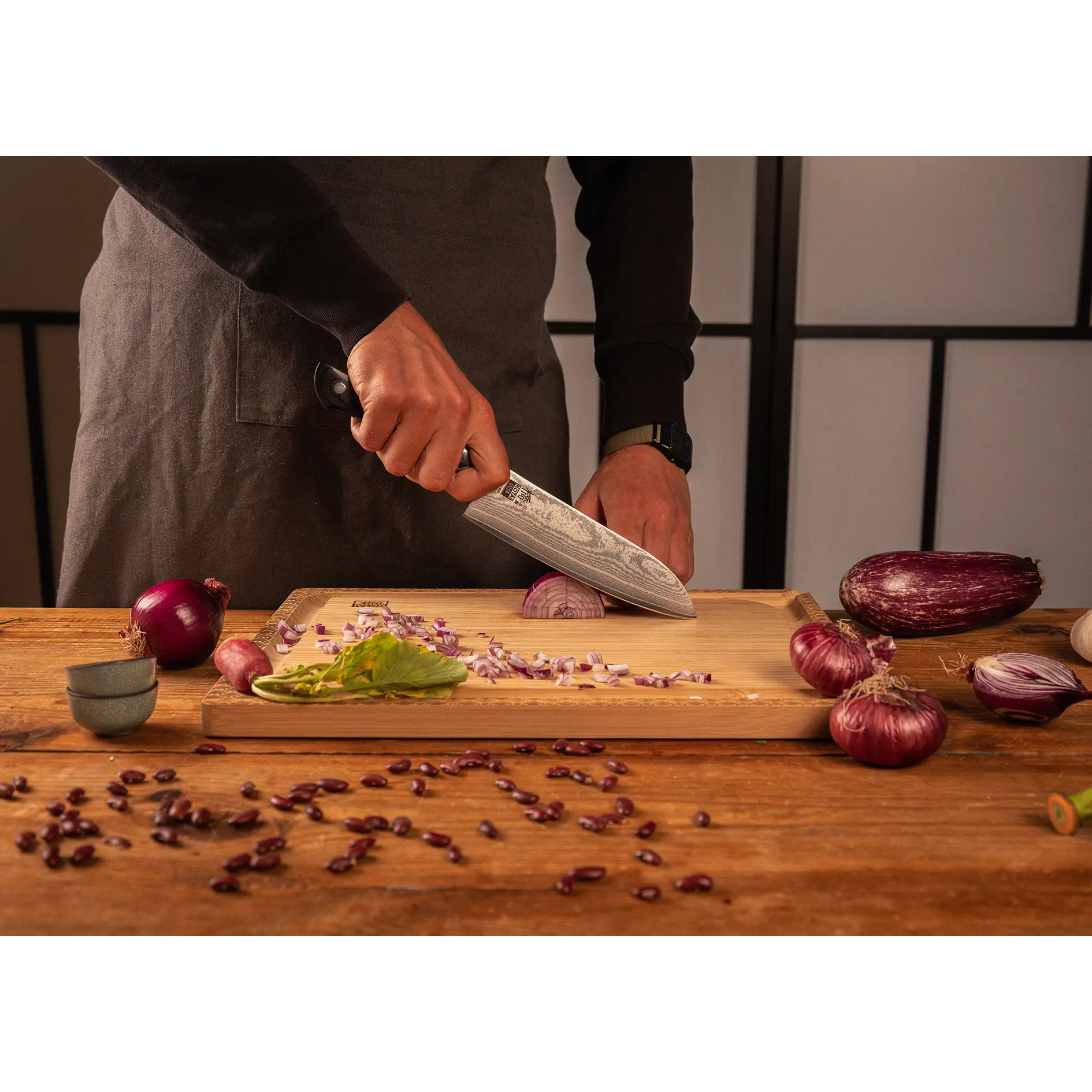 Le Set de Base : 2 couteaux (office 9cm + santoku 18cm)