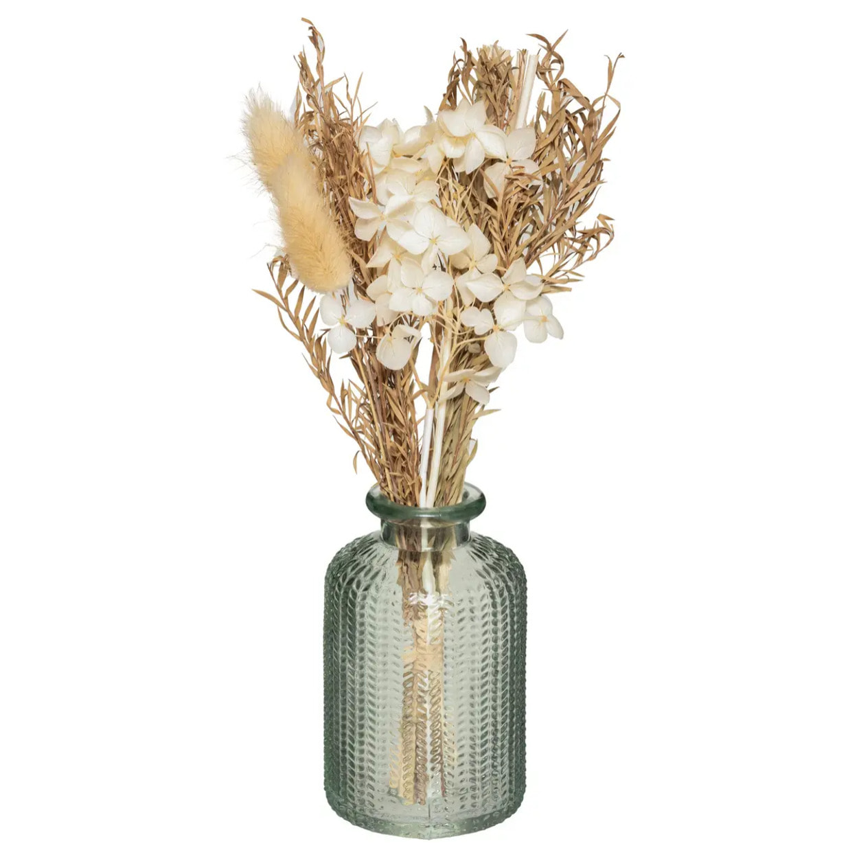 Diffuseur de parfum Edi 100ml verre avec fleurs séchées assorti