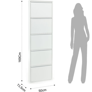 Tomasucci scarpiera 5/a SANDY WHITE bianco