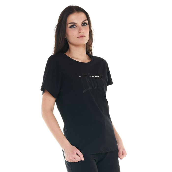 T-Shirt big logo da donna Cristal Shine