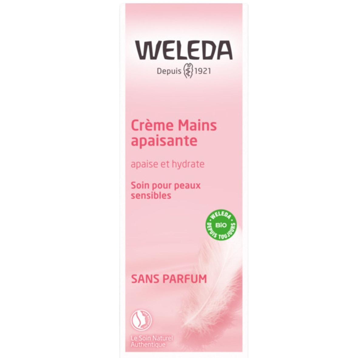 WELEDA - Duo Crème Mains Apaisante -  Peaux sensibles - Apaise et hydrate - Vegan* - Certifié Natrue**- Tube 50 ml  x 2