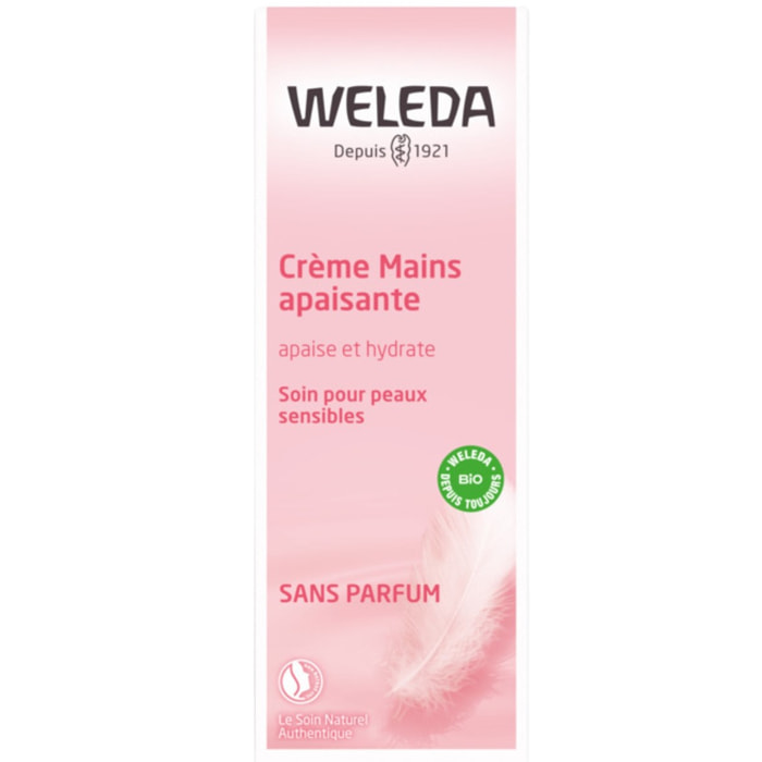 WELEDA - Duo Crème Mains Apaisante -  Peaux sensibles - Apaise et hydrate - Vegan* - Certifié Natrue**- Tube 50 ml  x 2