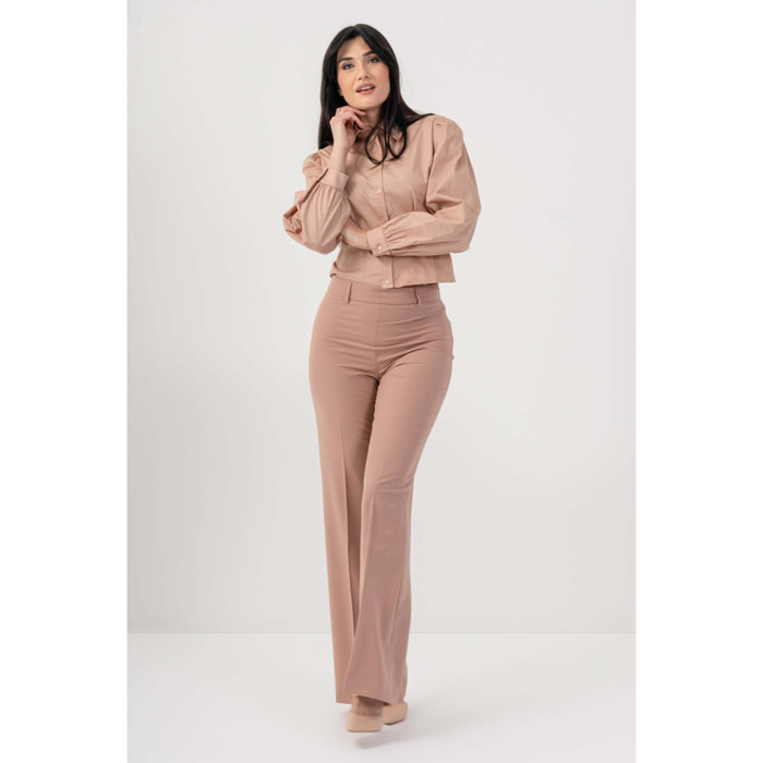 Kocca - Pantaloni a zampa eleganti Donna, Tinta unita