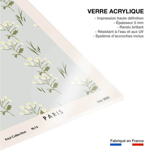 Tableau fleurs paris flower market  Tableau plexiglas