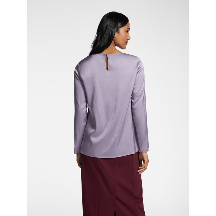 Elena Mirò - Blusa in viscosa LENZING™ ECOVERO™ - Viola