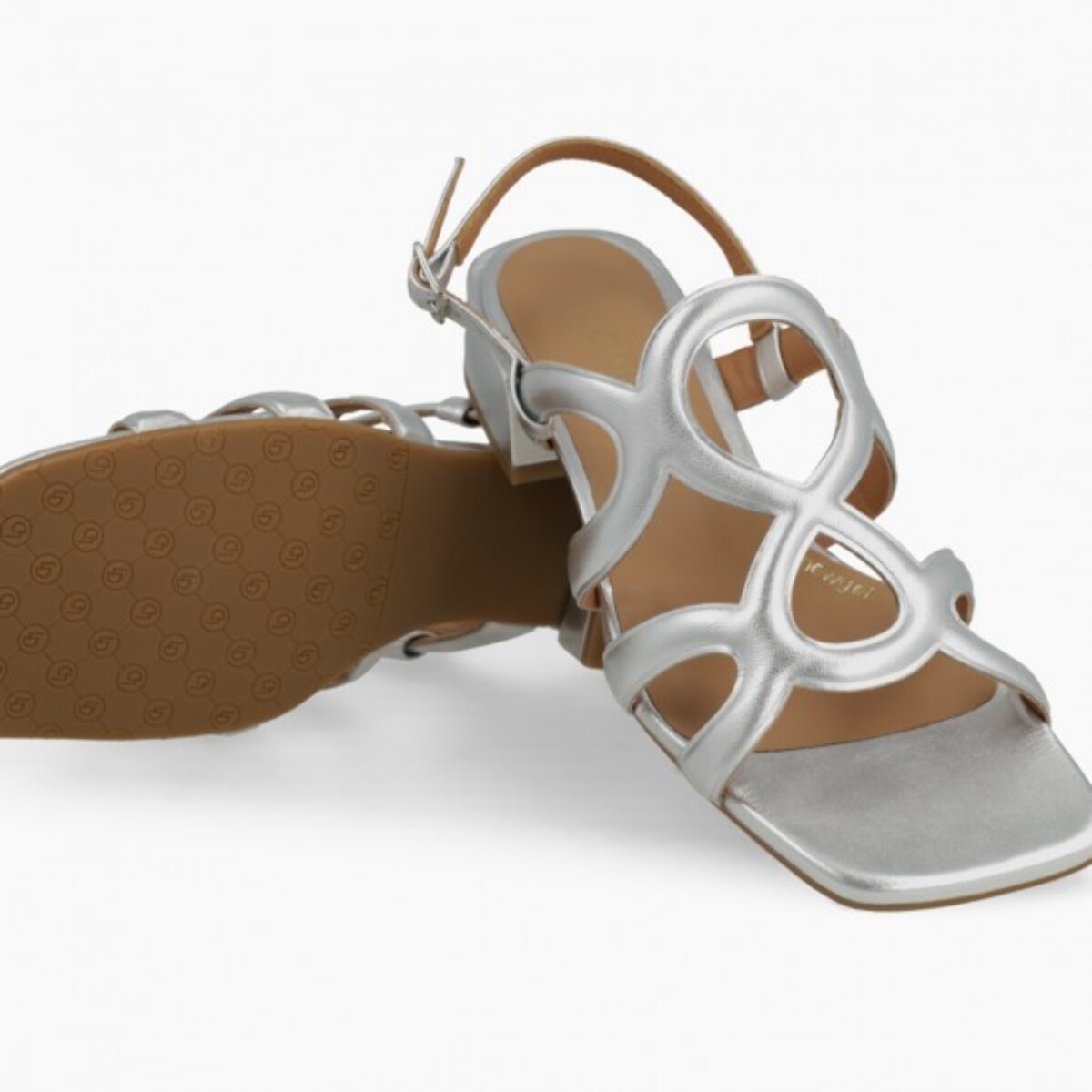 SANDALIAS PLATEADAS KON5355