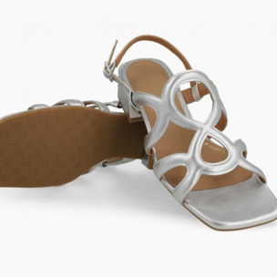 SANDALIAS PLATEADAS KON5355