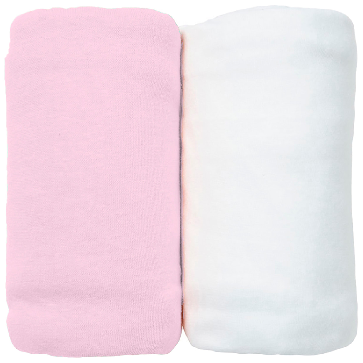 Lot de 2 Draps Housse 40x80 cm jersey Coton bio-Pivoine