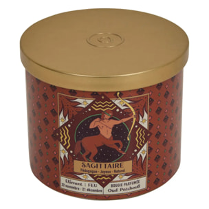 Bougie parfumée Astro 396g pot verre assorti